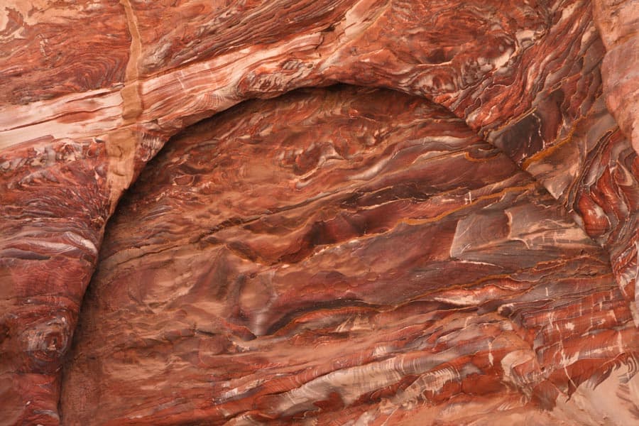 More colourful rock at Petra