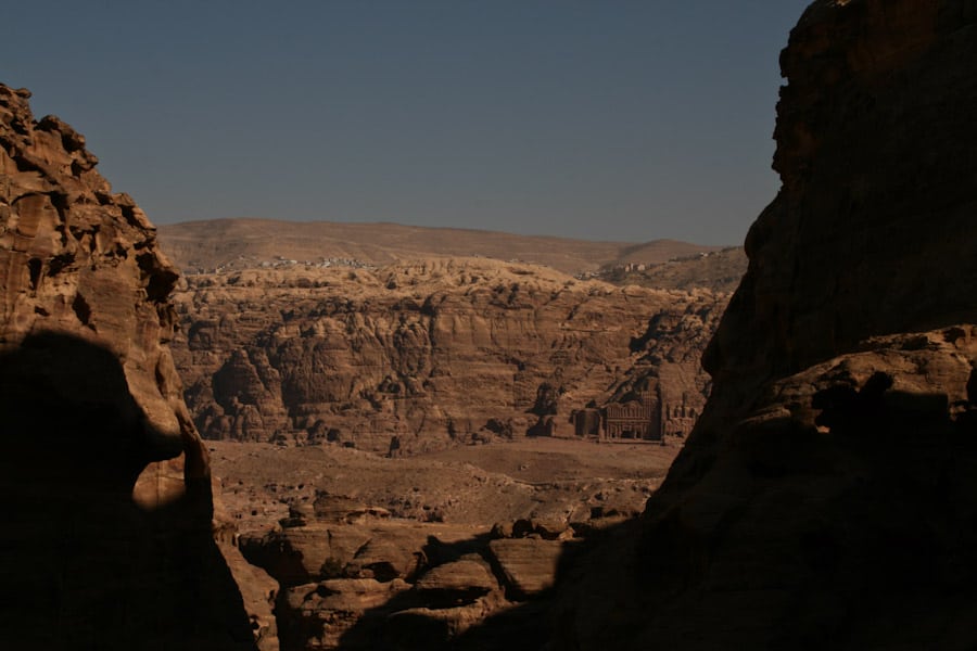 View on the walk up to the Monastery