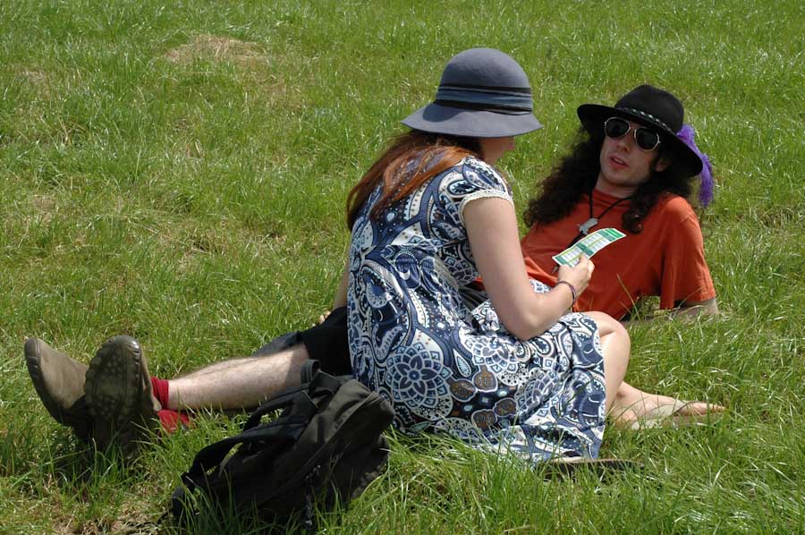 Us at Glastonbury Festival in 2005