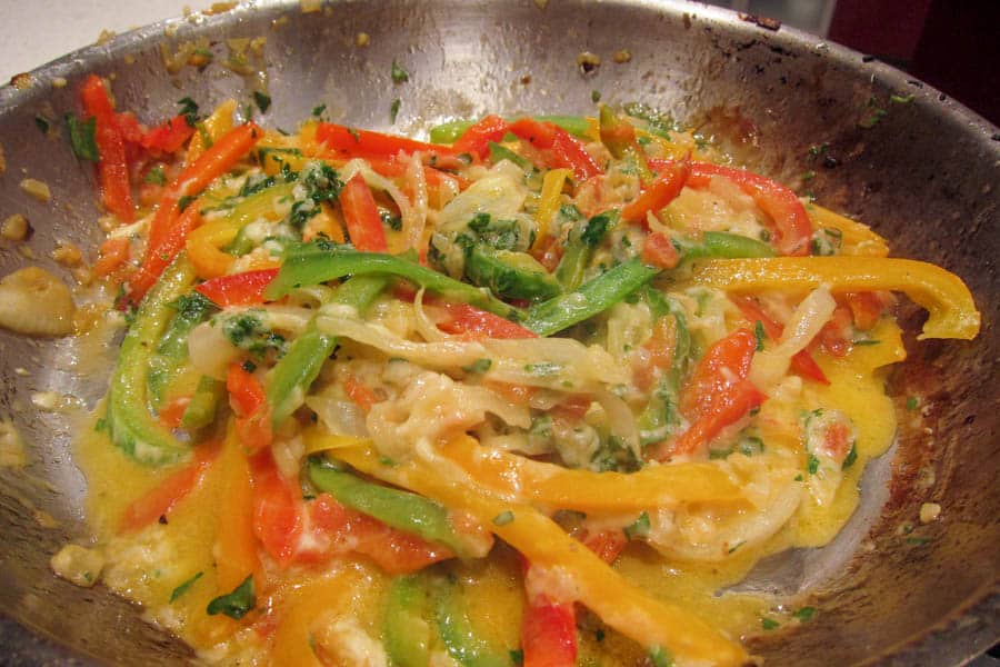 Chiles rellenos filling