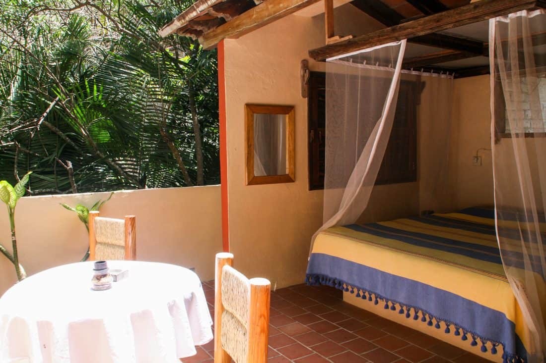 Casita Los Mangos bedroom, Majahuitas