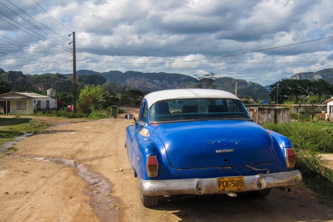 Classic car in Vinales, Cuba