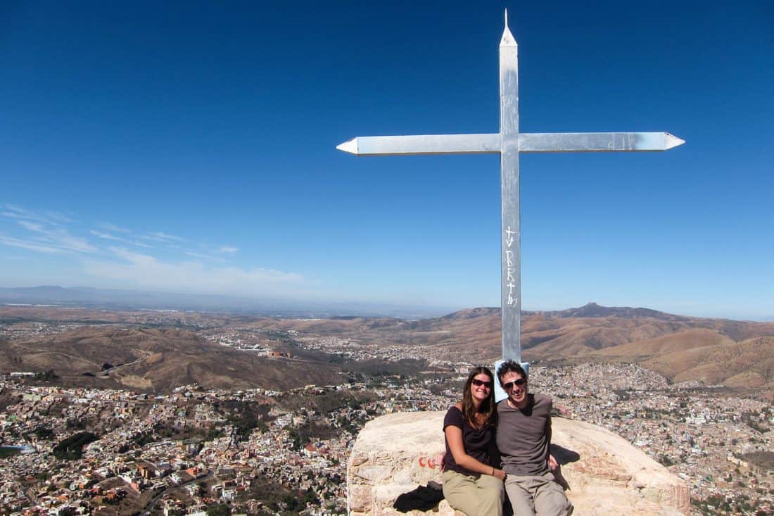 Erin and Simon at Guanajuato cross
