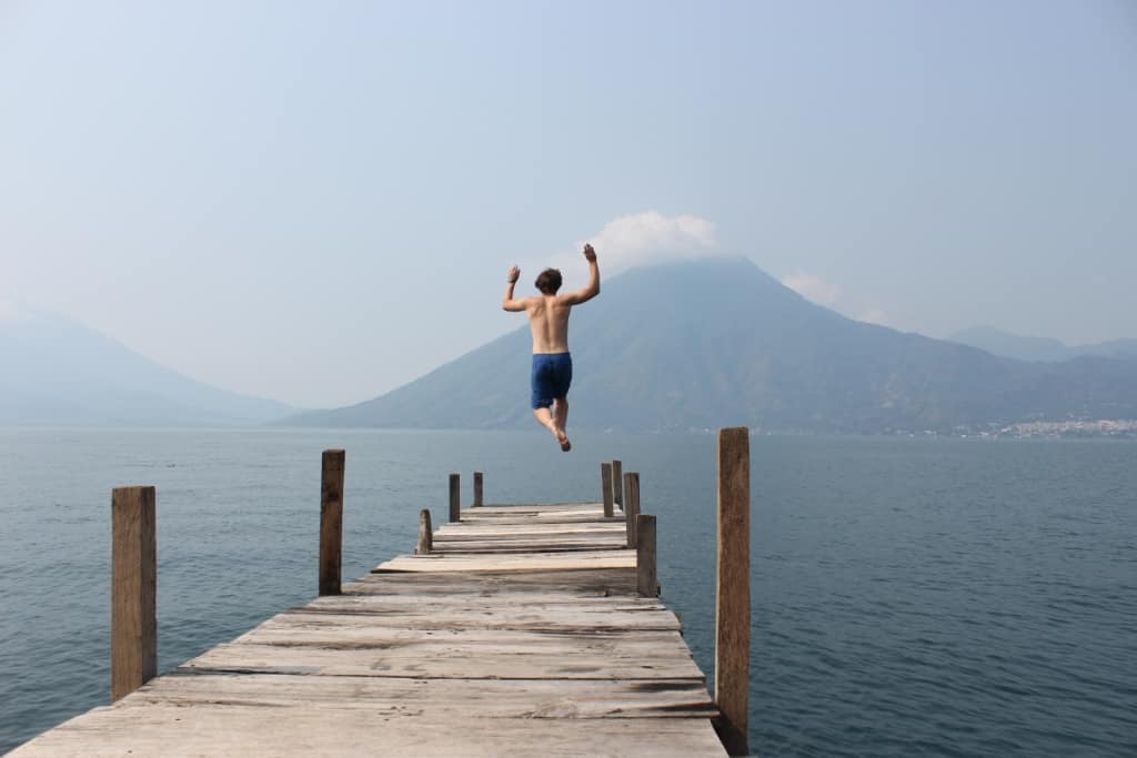 Ian at Lago de Atitlan Guatemala