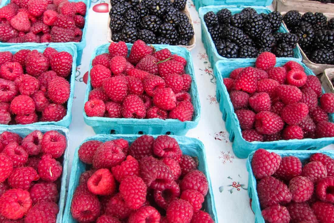 Rasberries at the Ferry Building