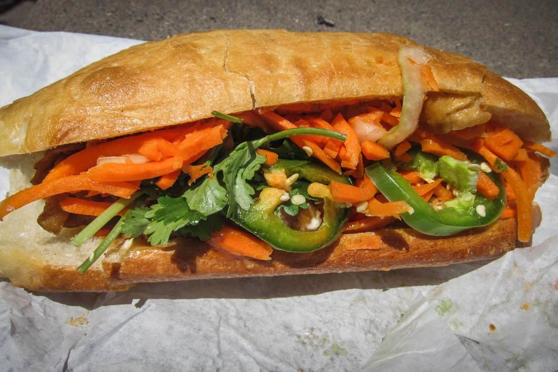 Tofu banh mi at Saigon Sandwich