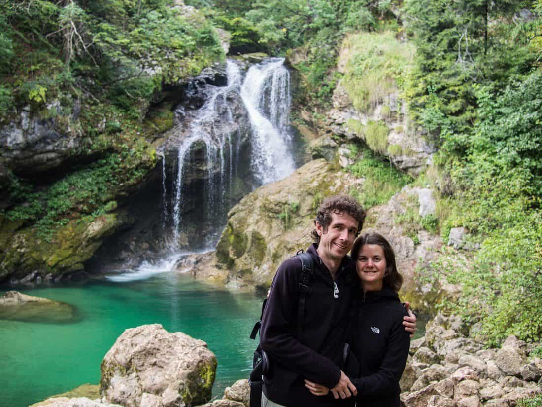 Vintgar Gorge waterfall, Slovenia