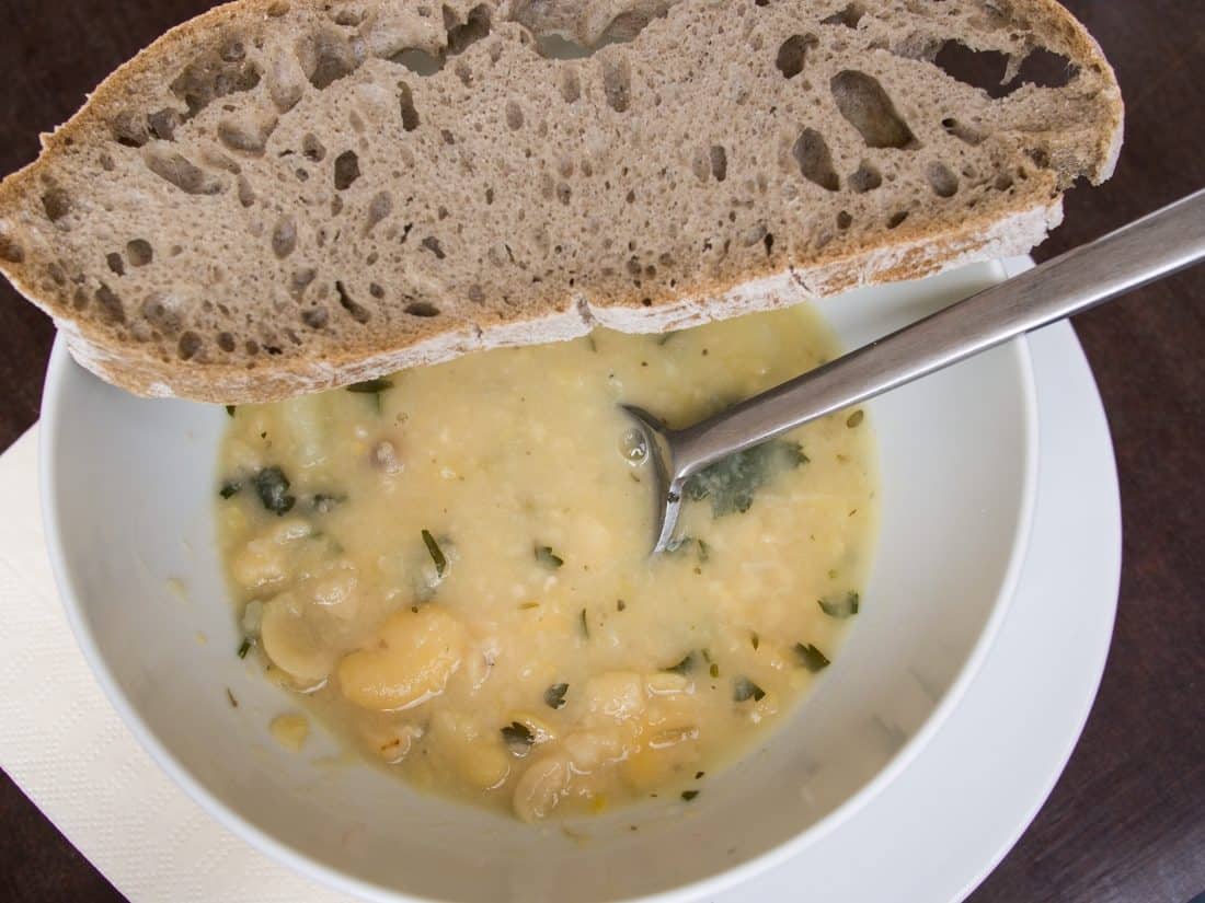 Fava bean soup, Slovenia