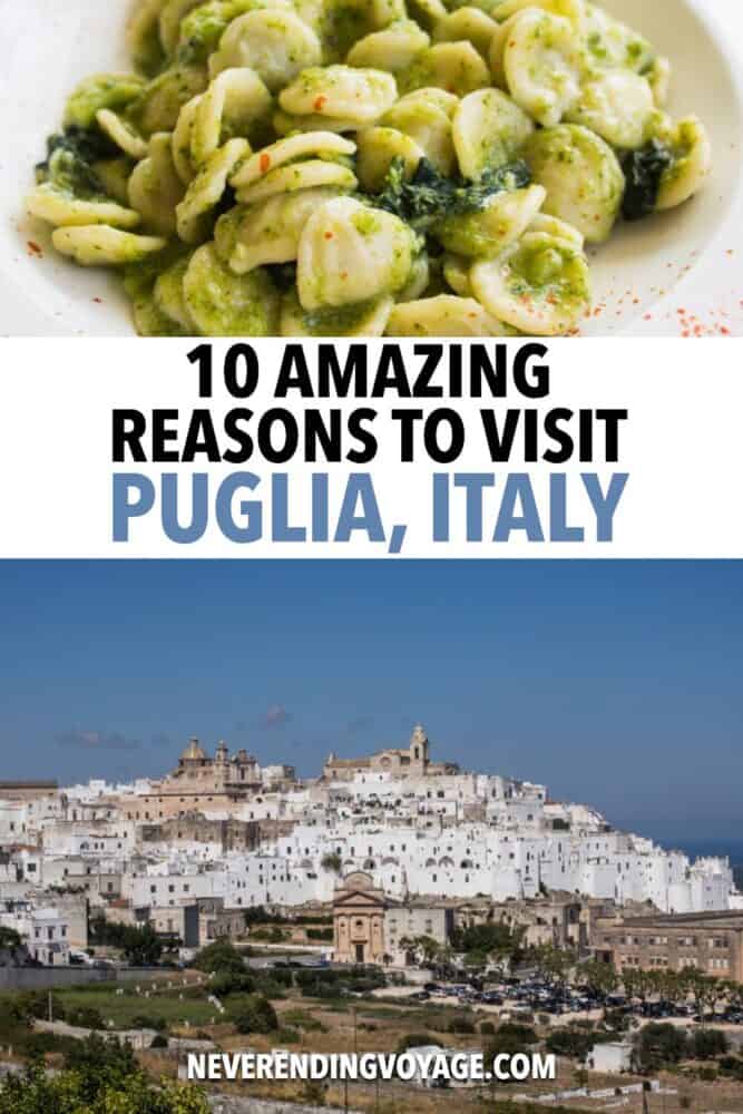 Reasons to Visit Puglia Guide Pinterest pin