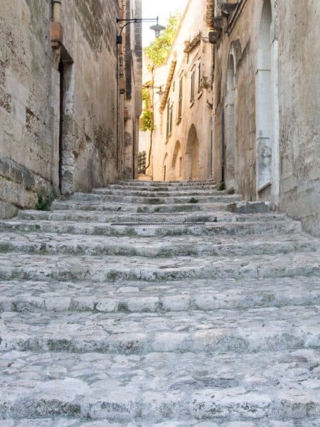 Streets of Matera's sassi