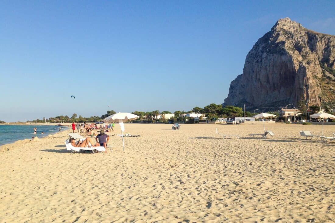 San Vito Lo Capo beach in west Sicily, Italy