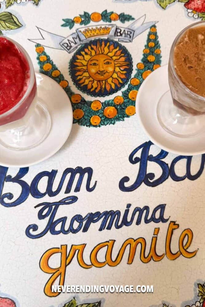 Eating in Sicily Travel Guide Pinterest pin