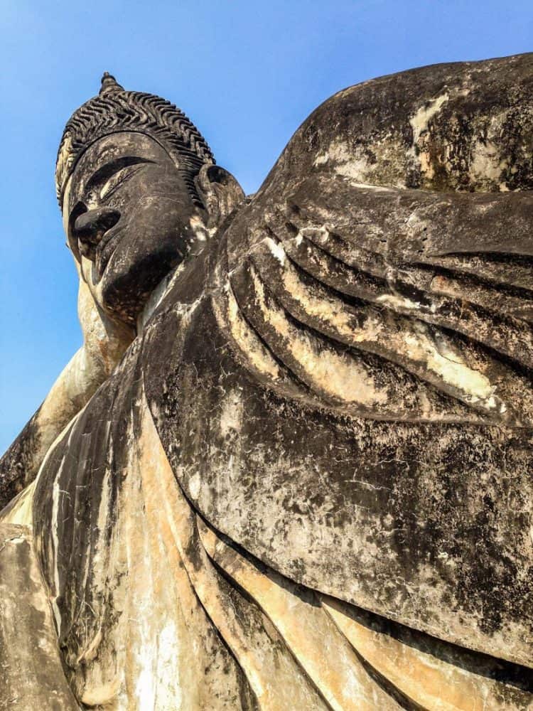 Reclining Buddha at Buddha Park, Vientiane, Laos