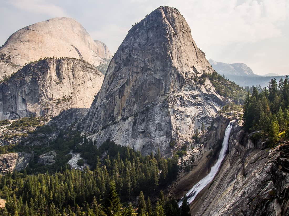 Nevada Falls from the John Muir Trail, Yosemite
