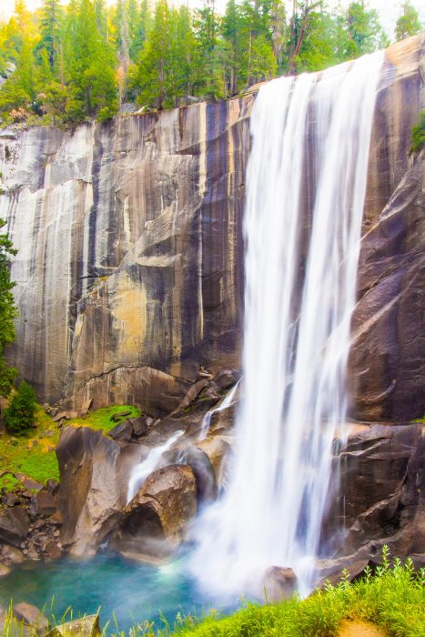 Vernal Falls on the Mist Trail - a highlight of our Yosemite 3-day itinerary