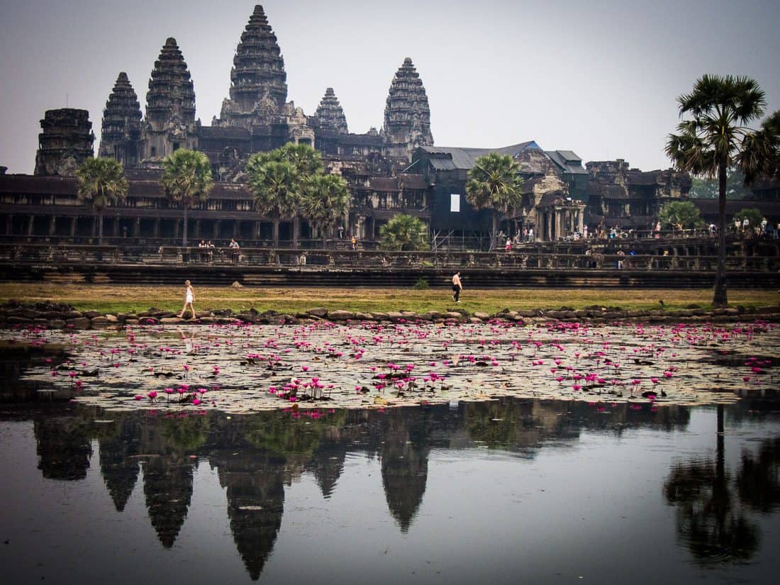 Angkor Wat just after sunrise