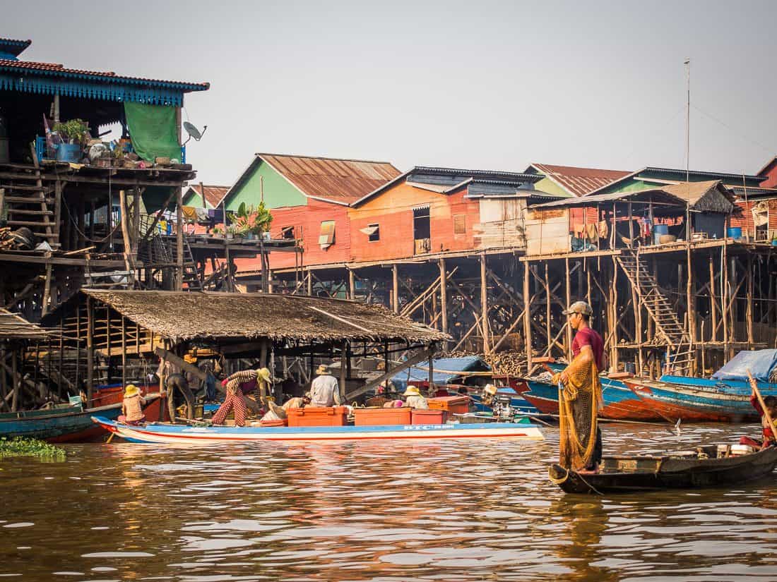 Kompong Khleang stilted village