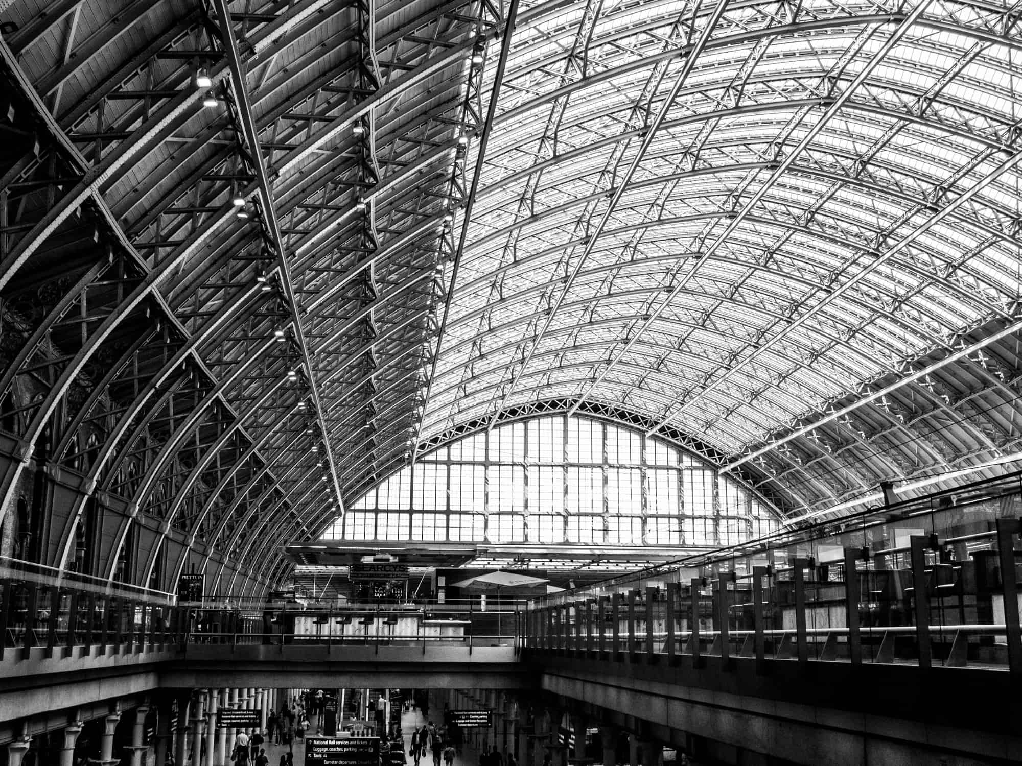 St Pancras train station, London
