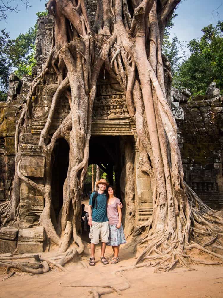 Erin and Simon at Ta Som