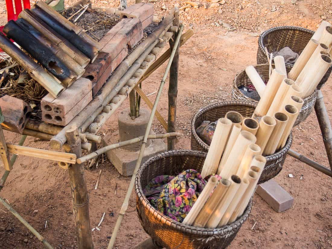 Kralan roadside stall, Cambodia