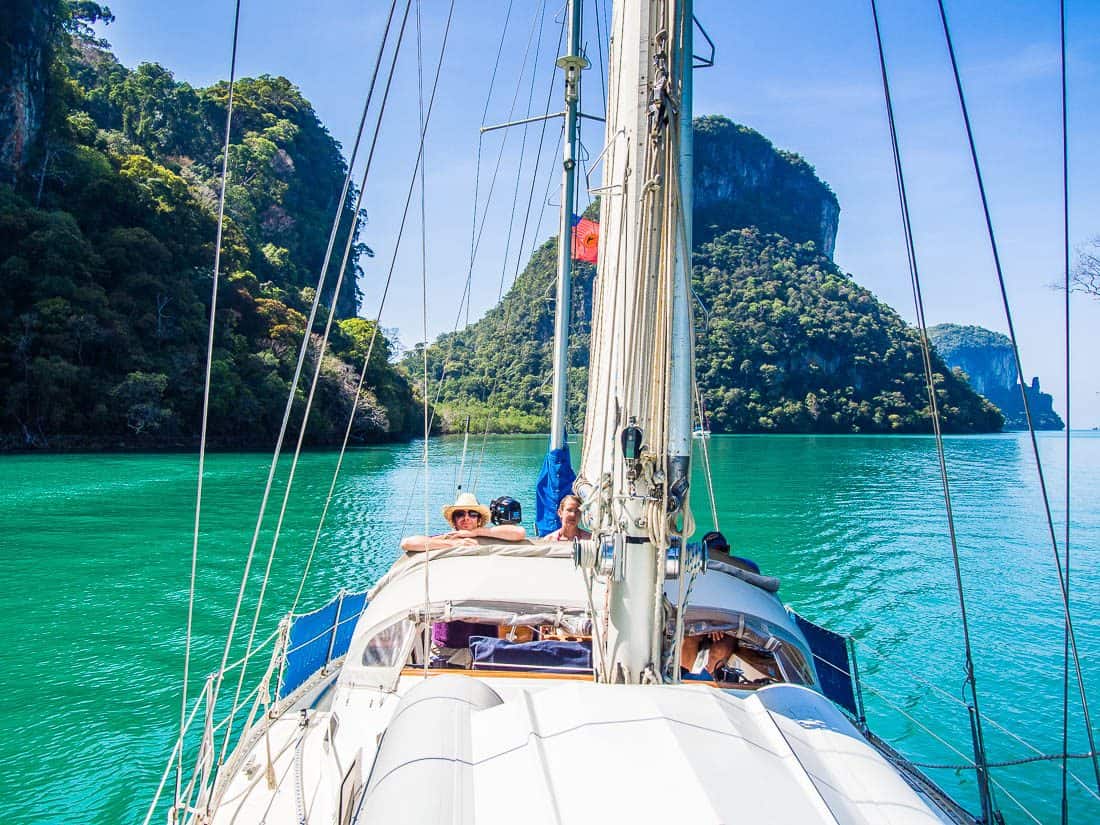 Sailing through Fjord, Langkawi Sailing school