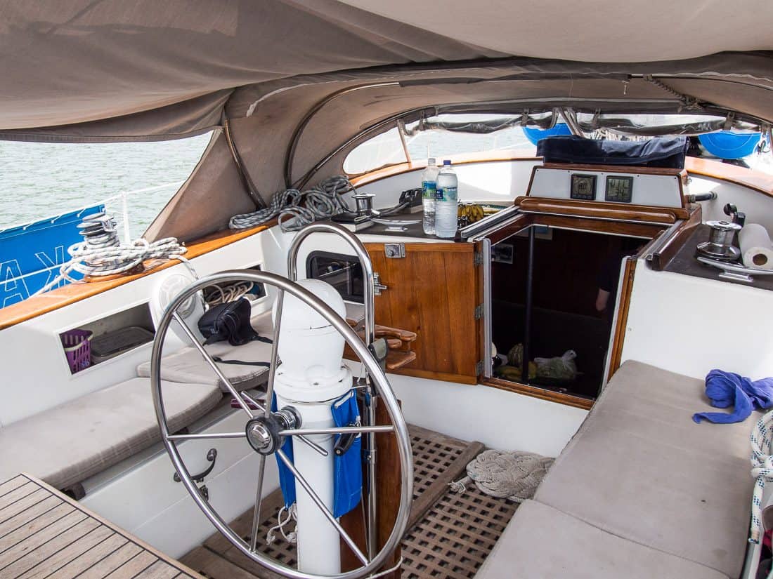 Kay Sira's cockpit, Langkawi sailing school review