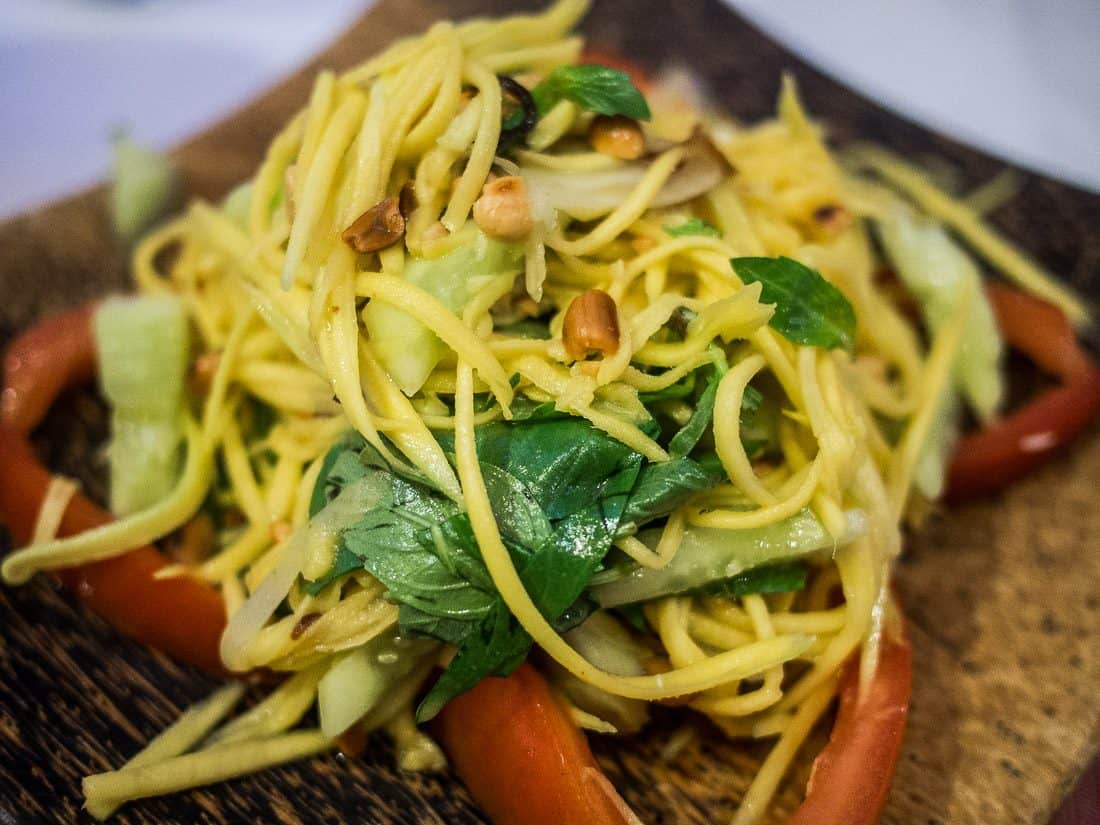 Mango salad at Chamkar in Siem Reap