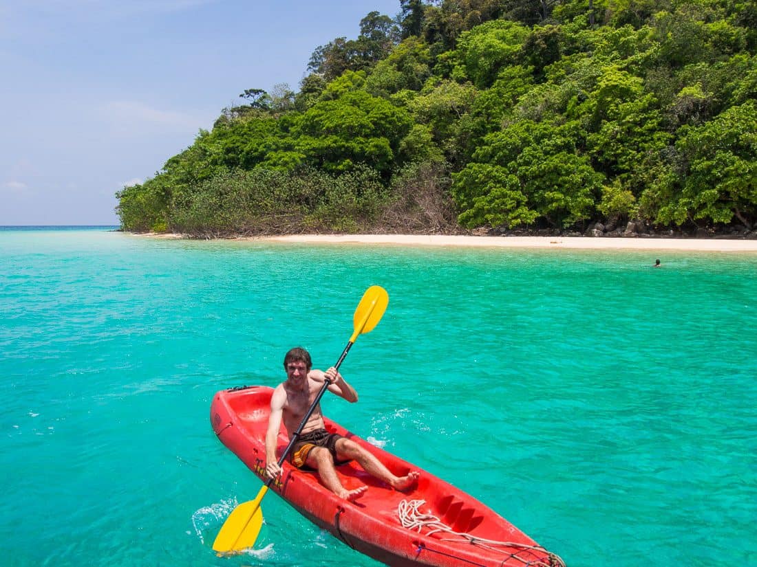 Kayaking at Koh Rok, Thailand