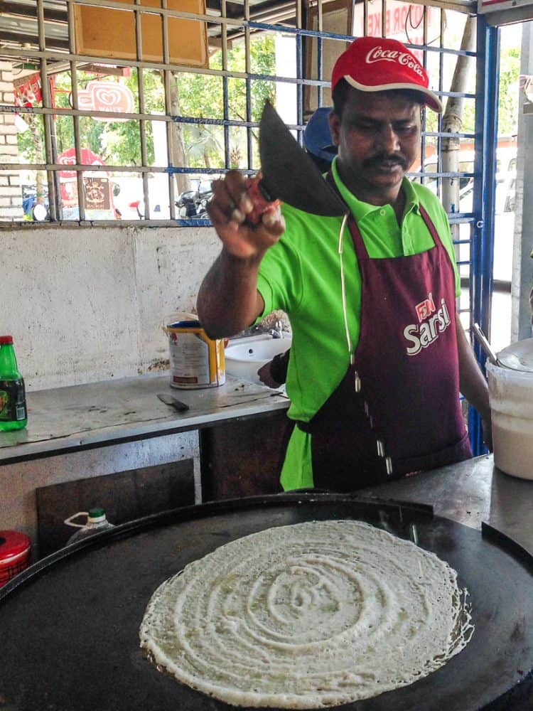 Dosa maker at Restoran Almaz, Langkawi