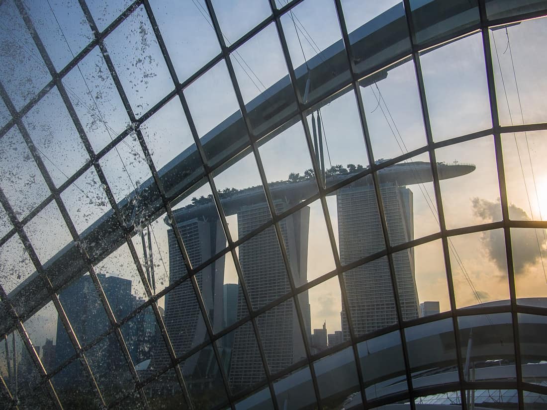 Marina Bay Sands from Cloud Forest, Garden by Bay, Singapore