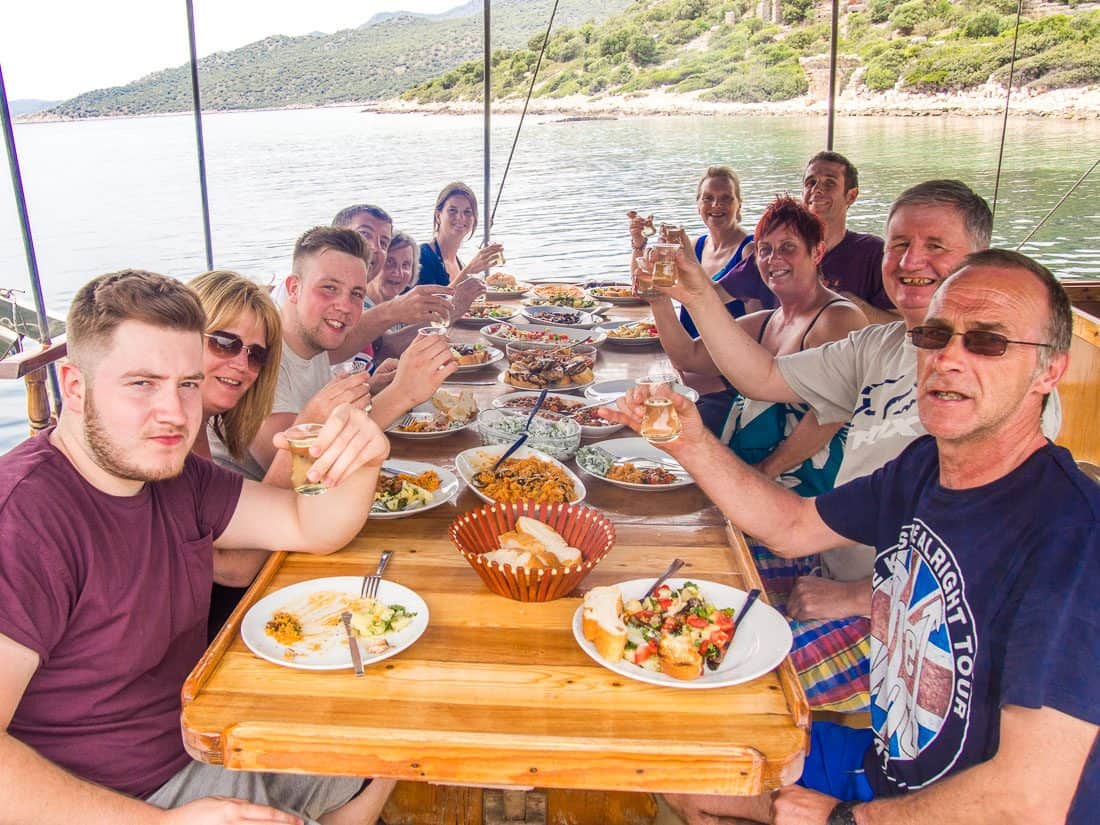 Lunch on Kas Gulet