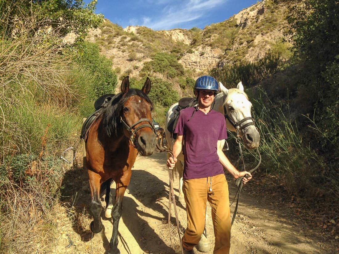 Simon with Toro and Sombra