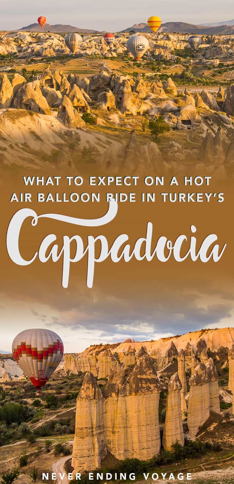 One of the must-do things in Cappadocia is riding a hot air balloon at sunrise! Here's what to expect.