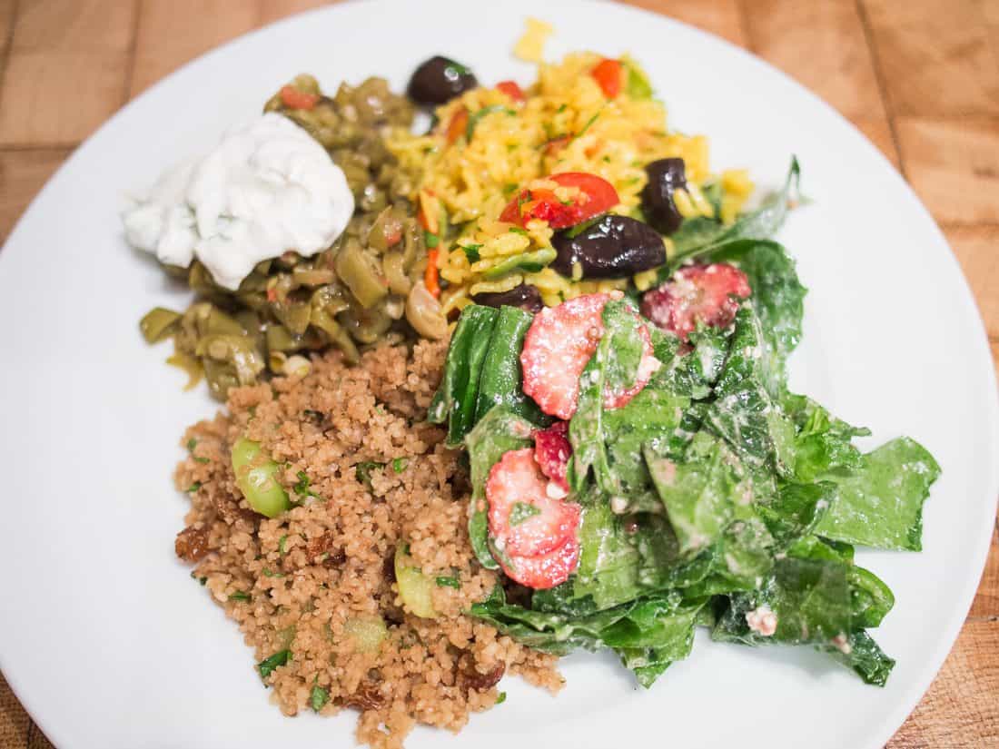 Selection of salads at Gram, Istanbul