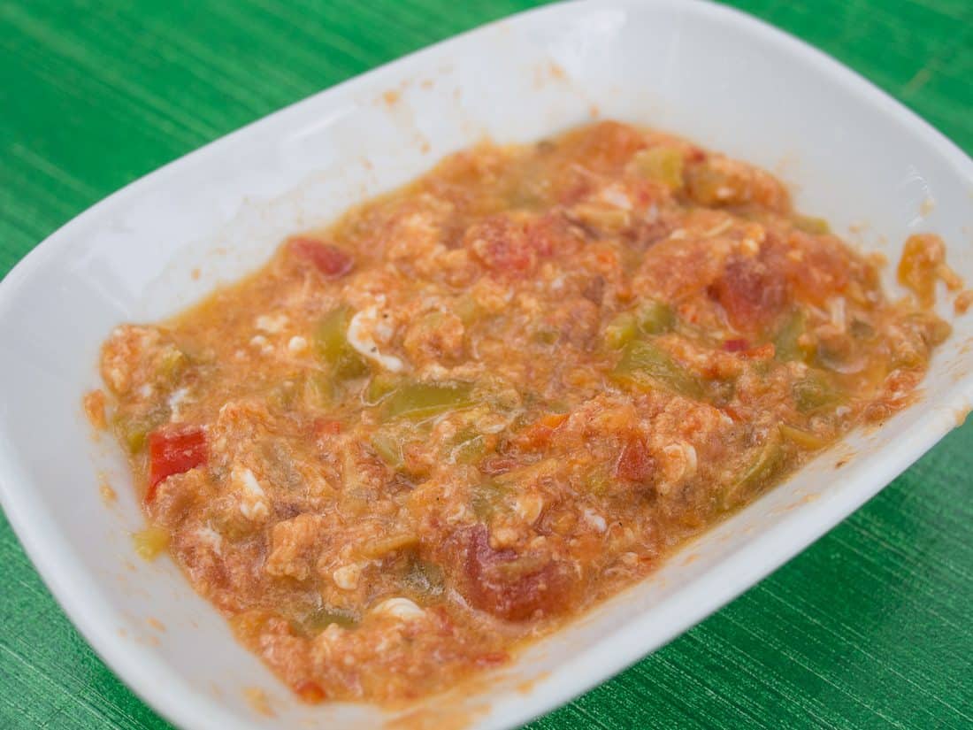 Menemen: vegetarian food in Turkey