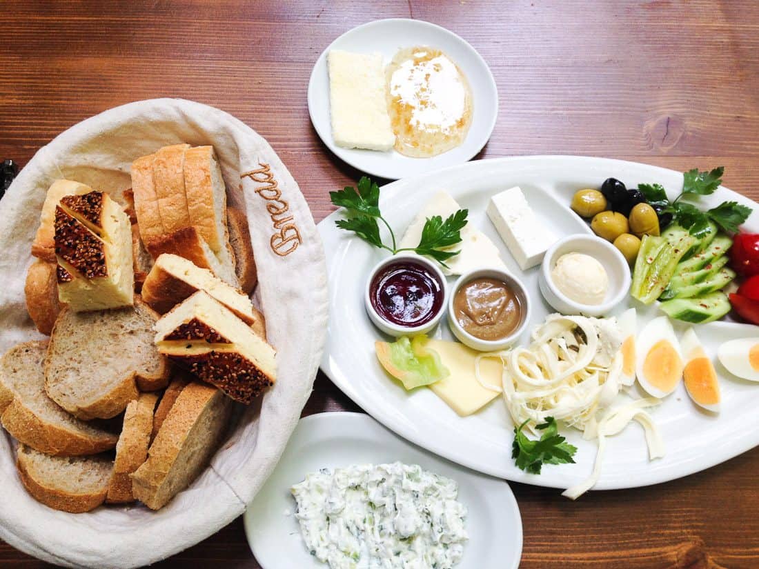 Turkish breakfast at Van Kahvaltı Evi in Istanbul