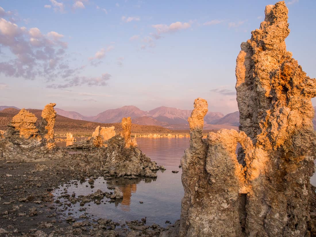 Mono Lake, California at sunrise - a worthwhile addition to a Yosemite itinerary
