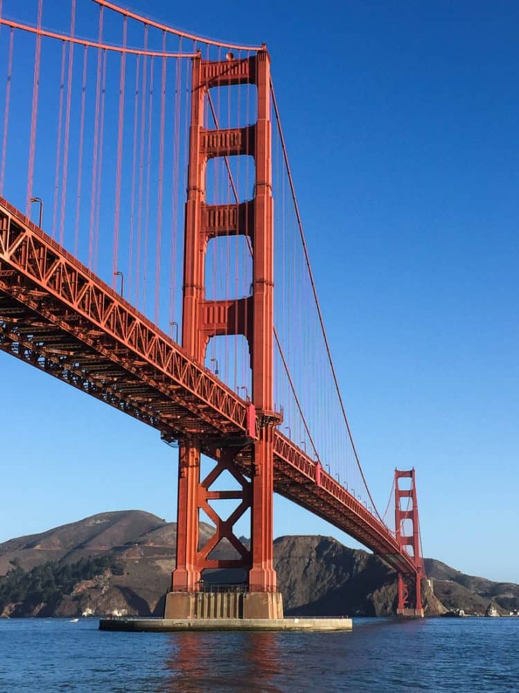 The iconic Golden Gate Bridge, San Francisco