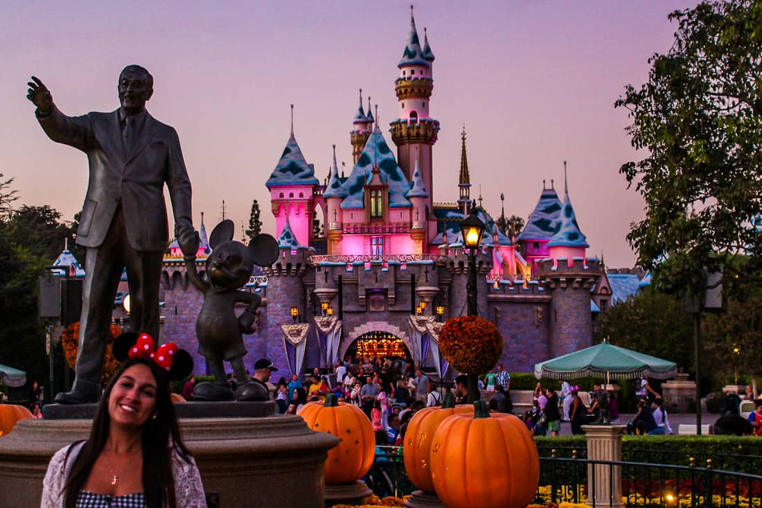 Disneyland at dusk