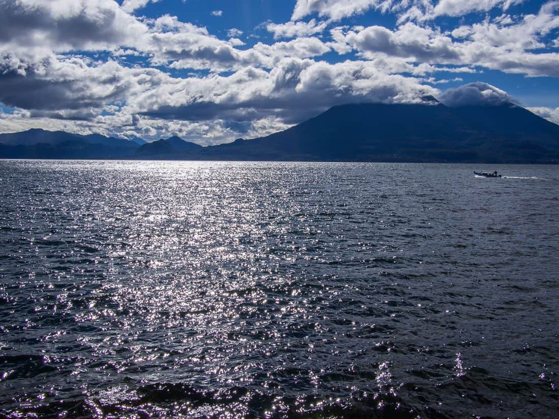 Living in San Marcos La Laguna, Lake Atitlan. View from Hostal Del Lago. 