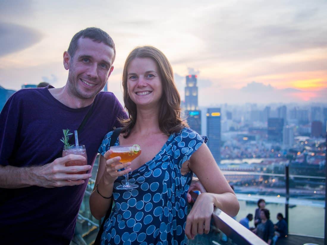 Cocktails with a view in Singapore