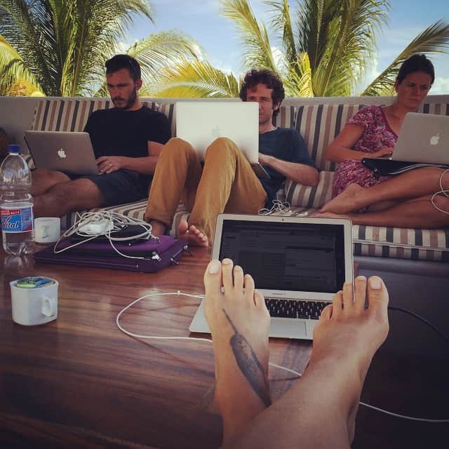 Our rooftop digital nomad office