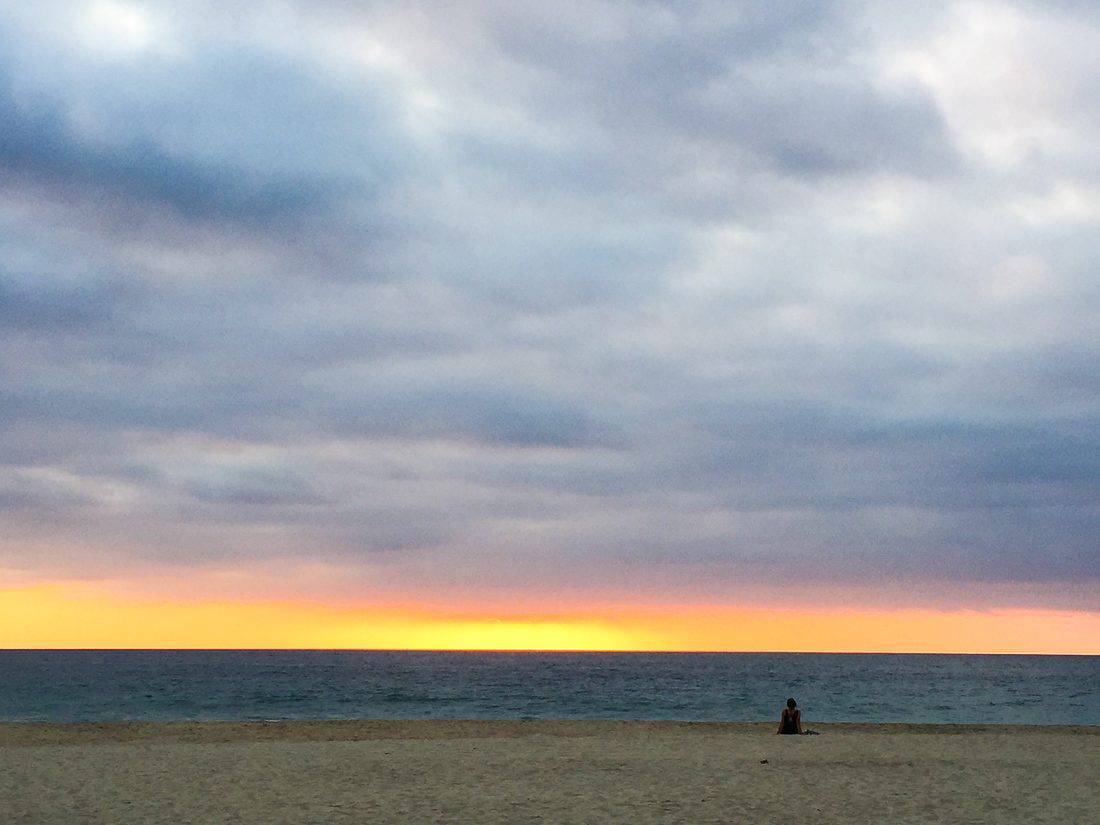 Sunset on Zicatela beach