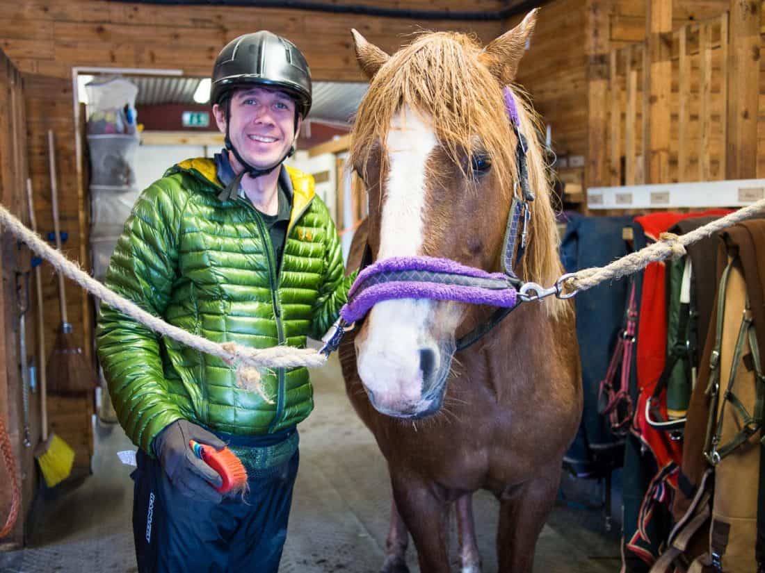 Horse riding at Ruska Laukka stables, Kuusamo