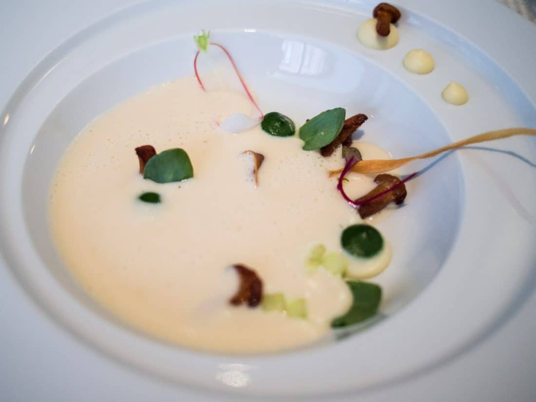 Jerusalem artichoke soup-A21 Dining review, Helsinki