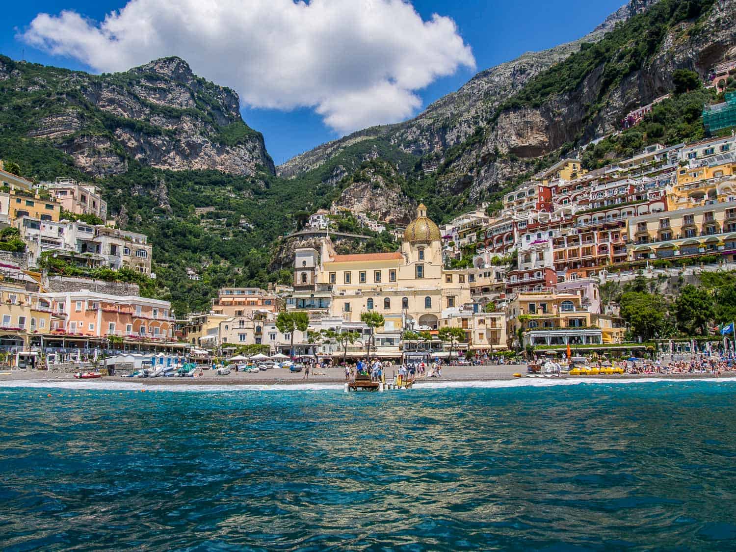 Positano, Amalfi Coast sailing trip