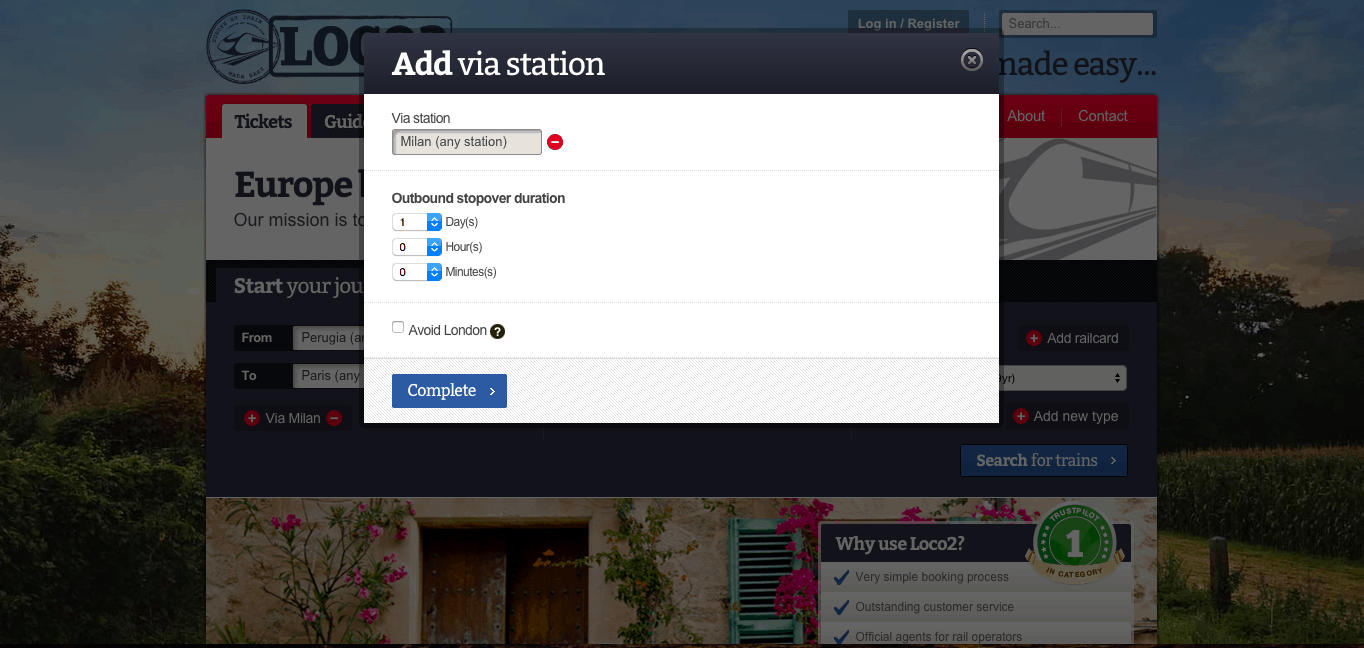 Loco2 review -choosing stopover