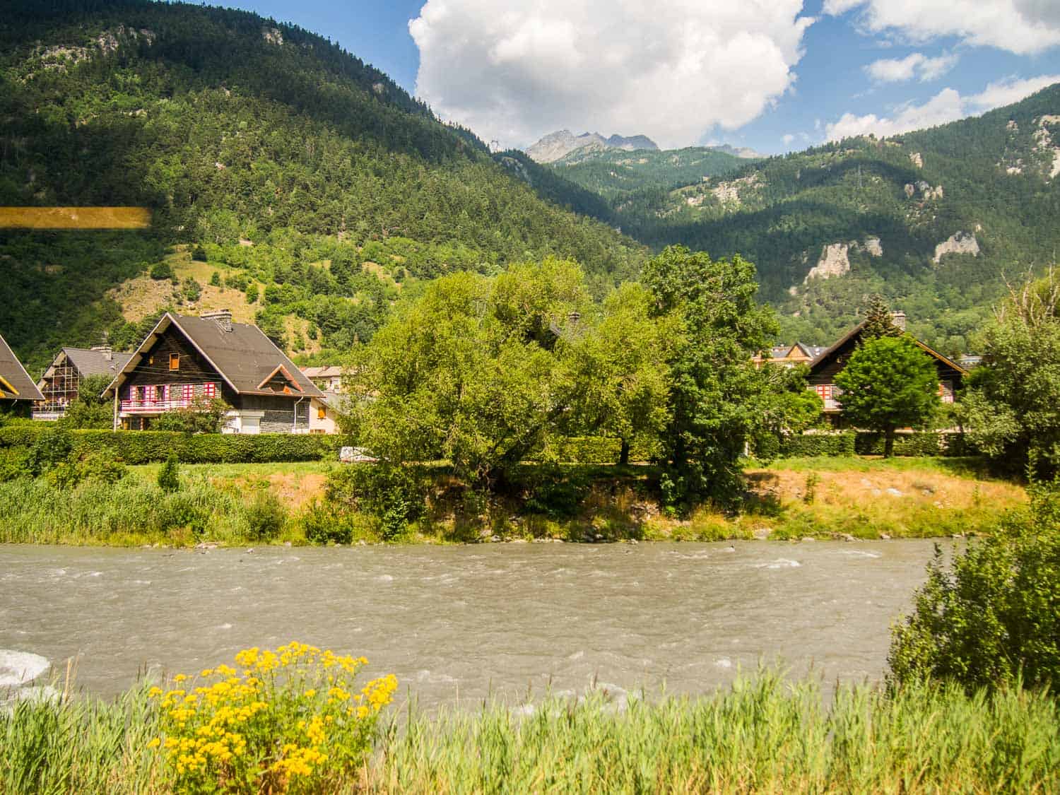 River views on the TGV from Milan to Paris