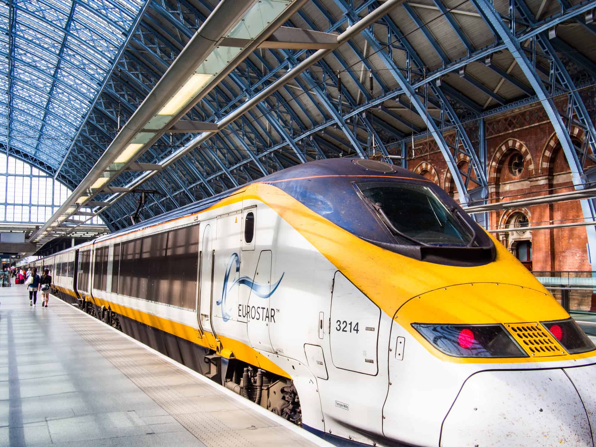 London to Italy by train: the Eurostar at St Pancras