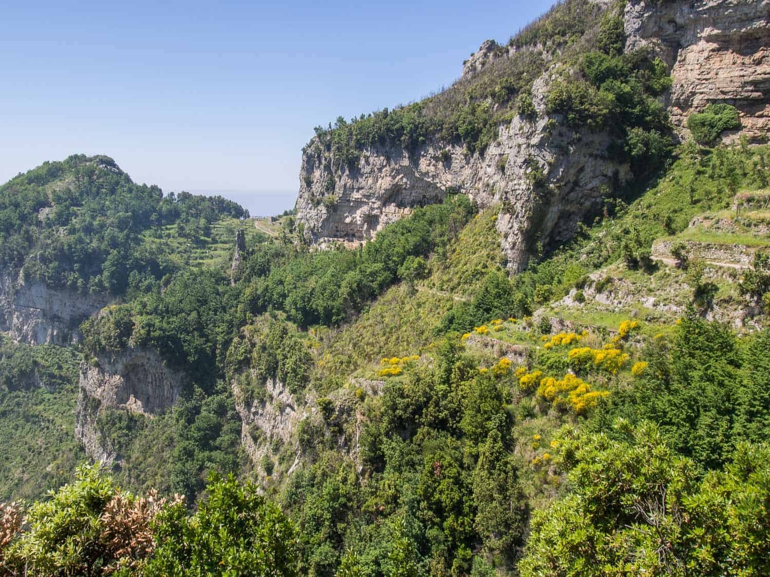 View from the Path of the Gods Amalfi